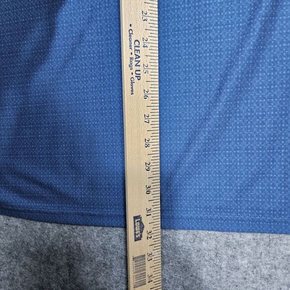 Hickey Freeman Polo Shirt Men's XL Blue Clover Print Performance‎ Golf - Picture 10 of 10